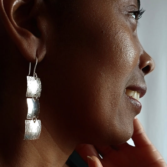 Aretes largos Cuadrados