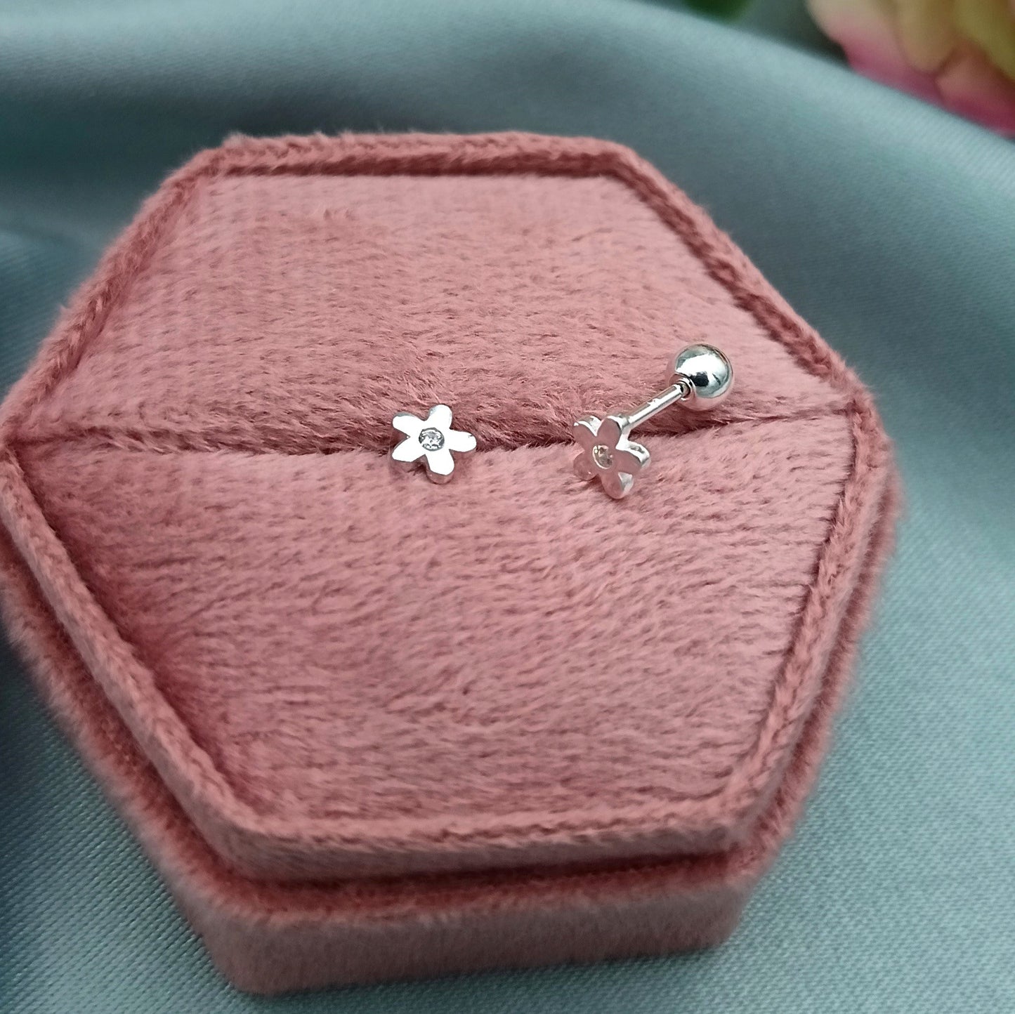 Aretes de Rosca Margaritas