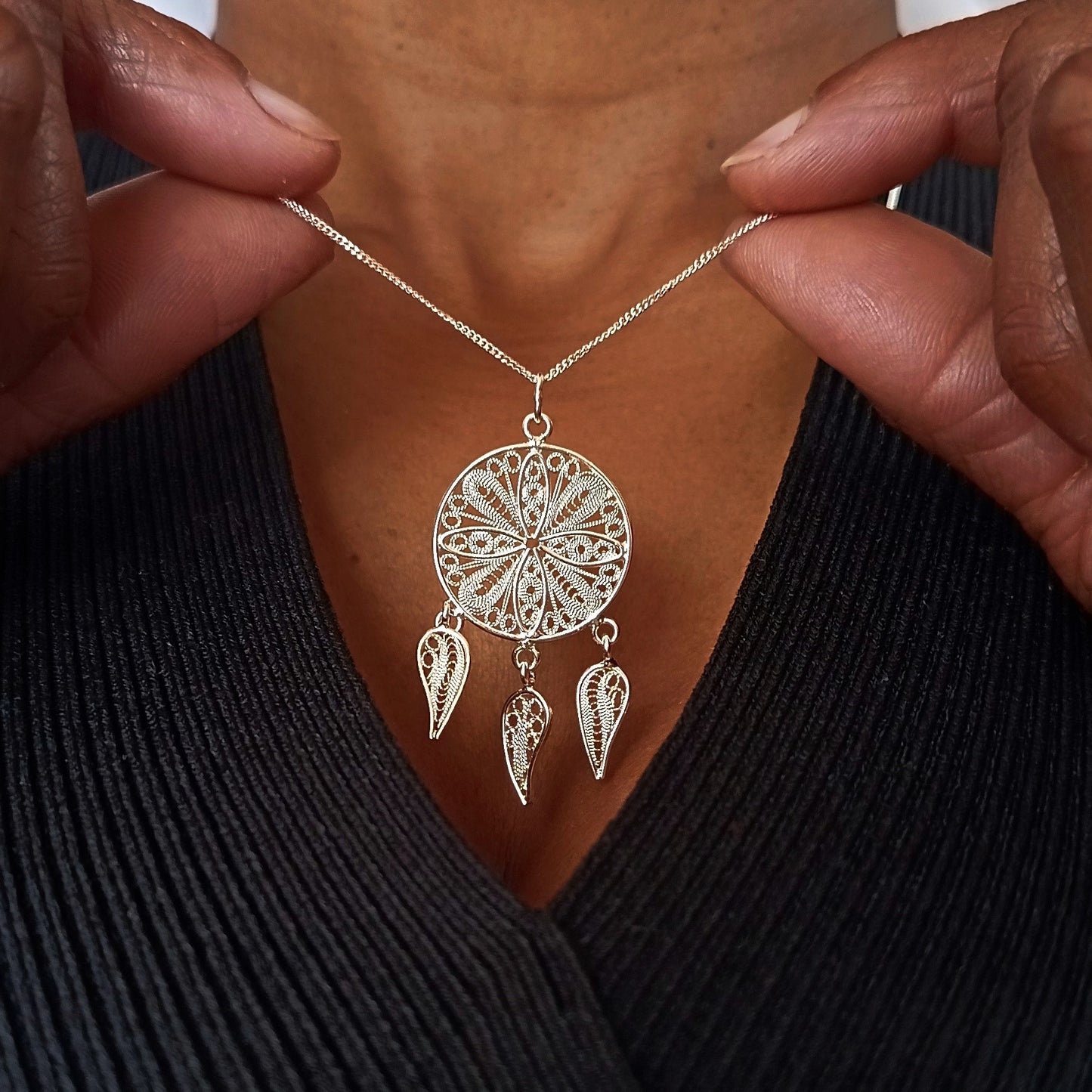 Collar filigrana Atrapa sueños