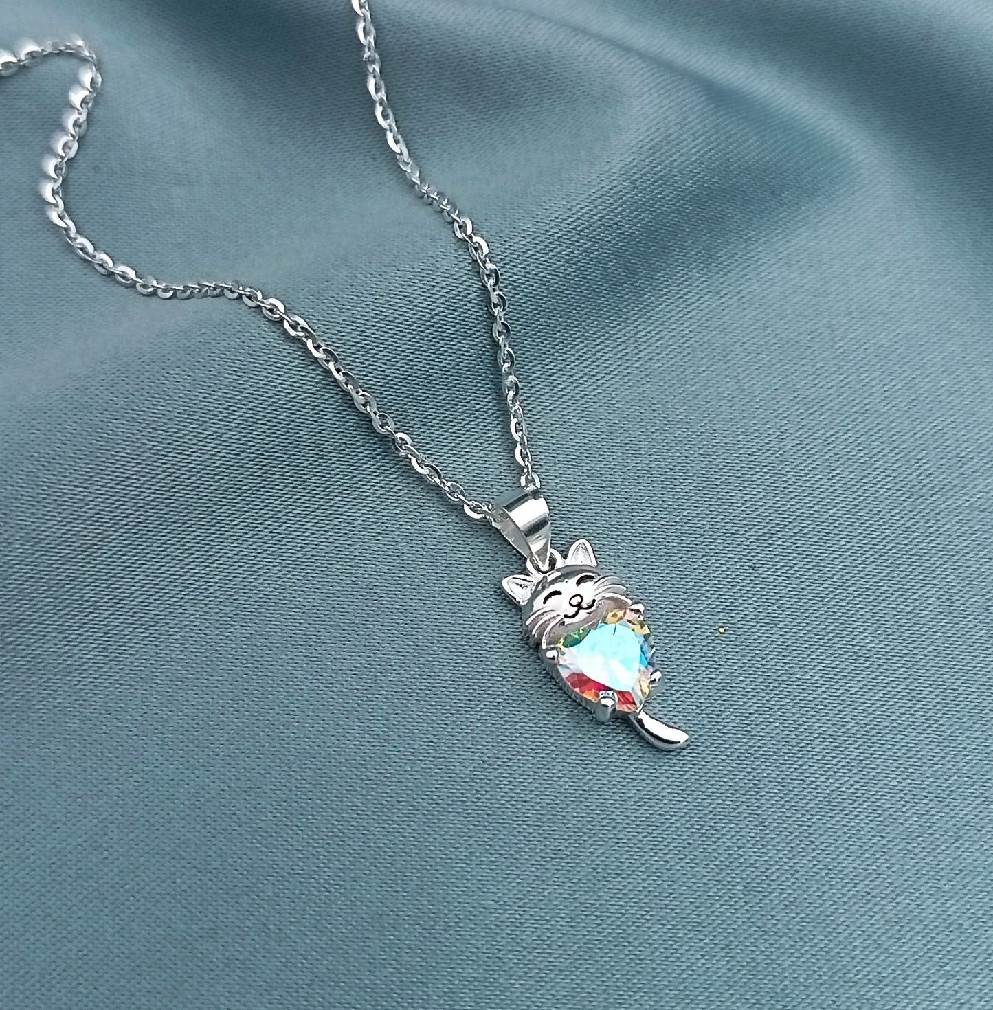 Collar Gatito Corazón