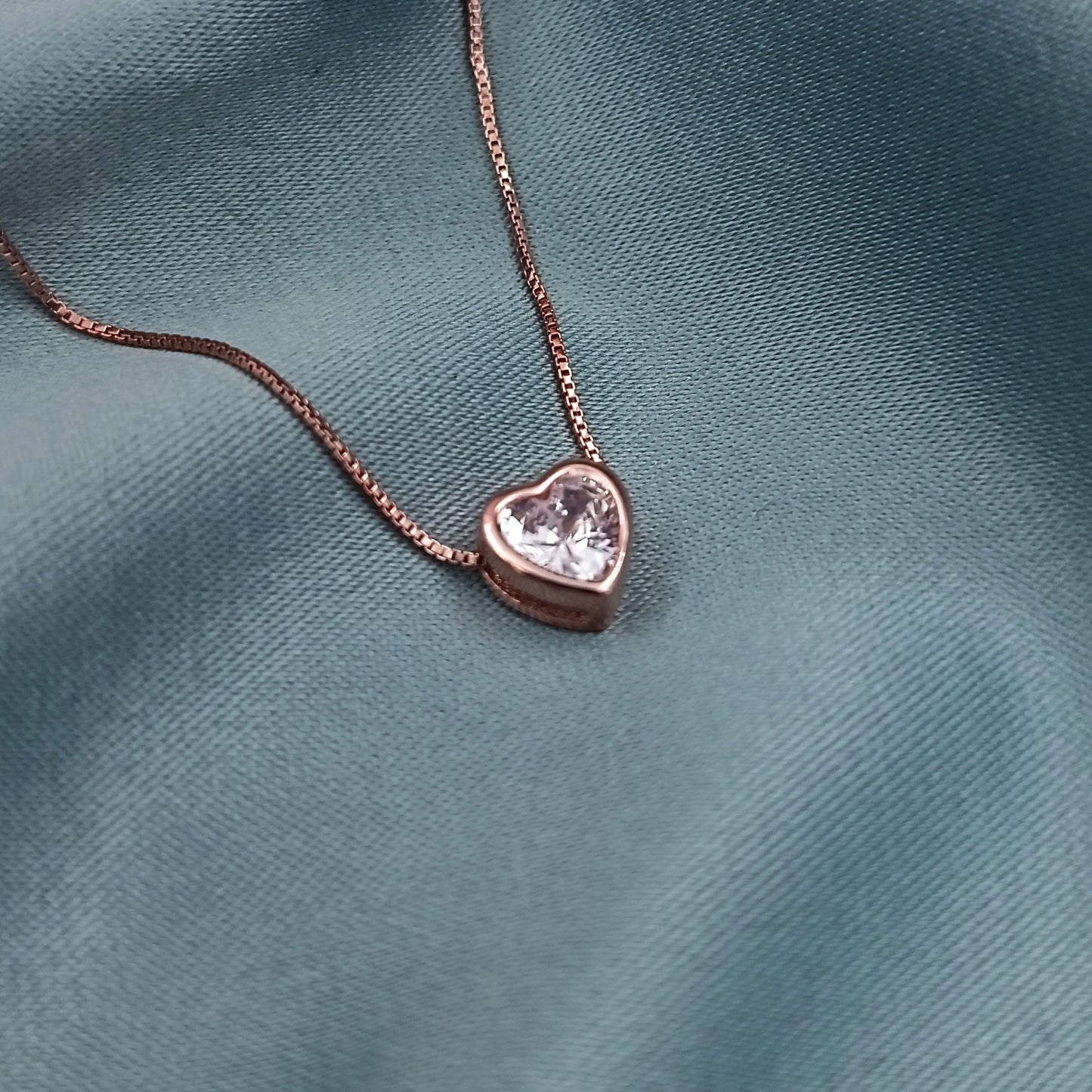 Collar Corazón Rosé