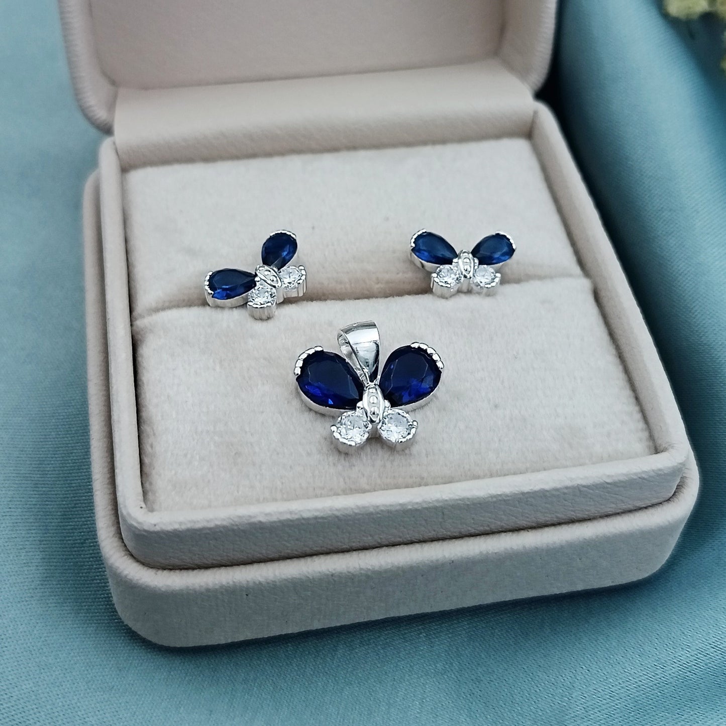 Conjunto Mariposas Azul