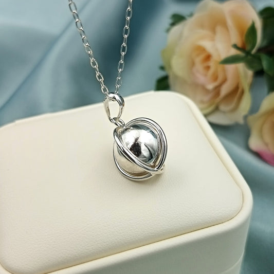 Collar Bola de plata