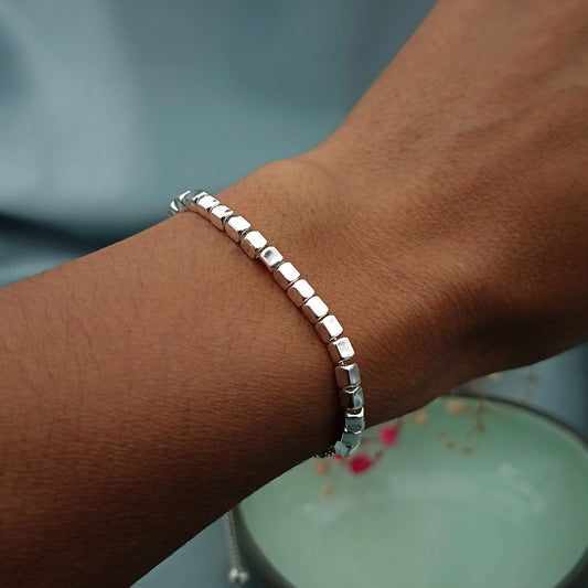 Pulsera Cuentas Cubos
