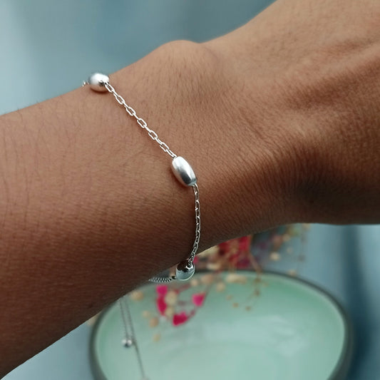 Pulsera Cuentas Ovaladas