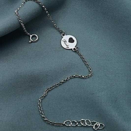 Pulsera Placa grabada 1cm