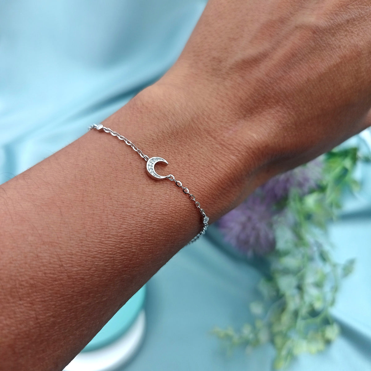 Pulsera Luna y Puntitos de Luz