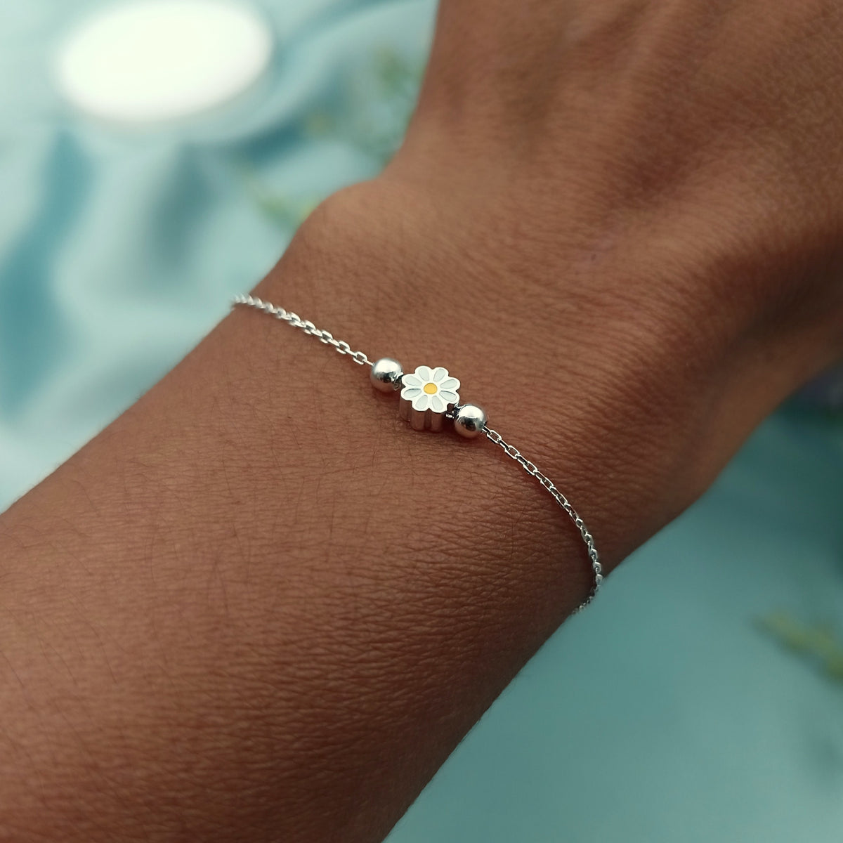 Pulsera Margarita Emaltada 3D