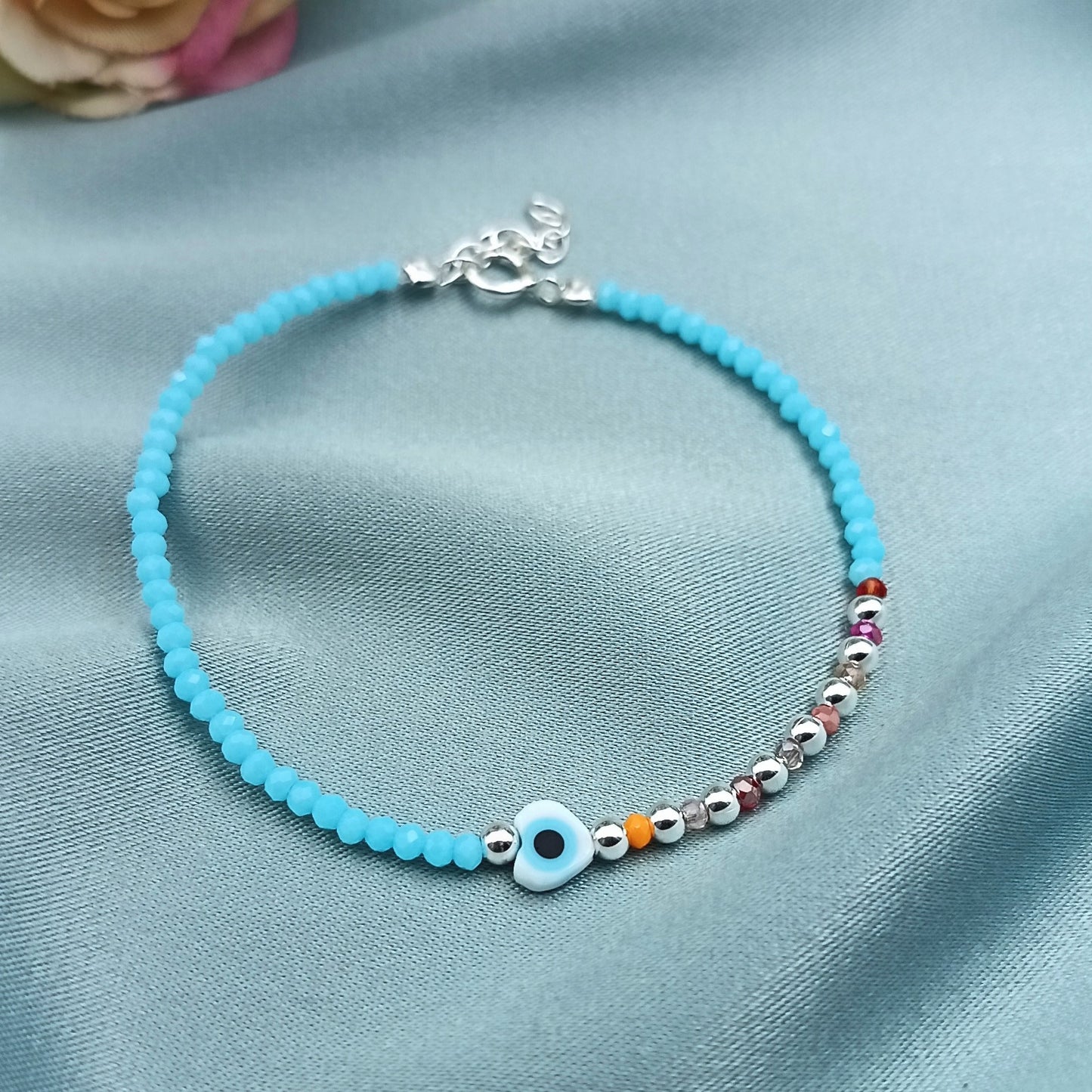 Pulsera Chaquiras Ojo Turco