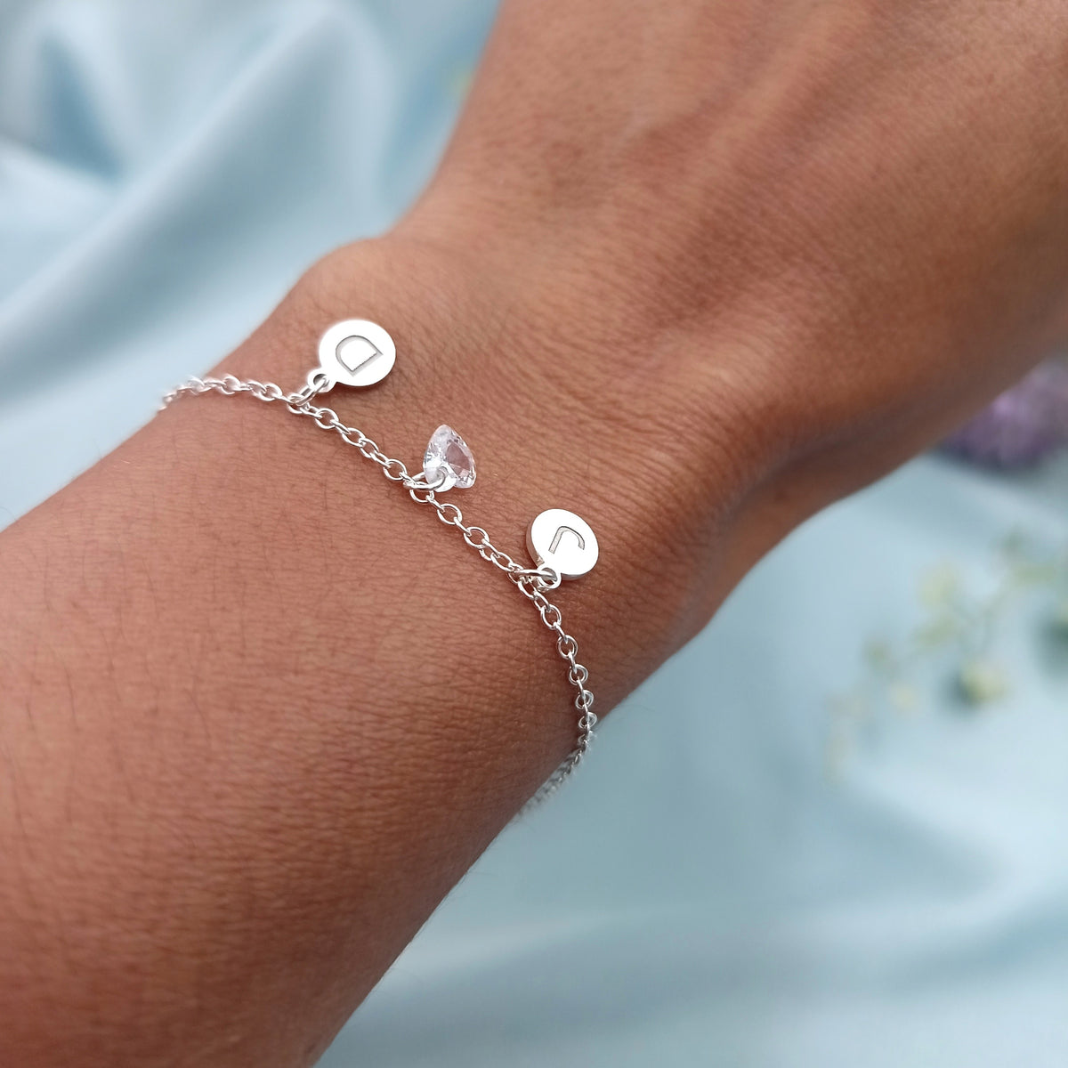 Pulsera Dijes de iniciales Corazoncito