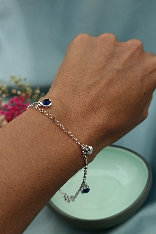 Pulsera Dijes Colgantes Puntitos de Luz