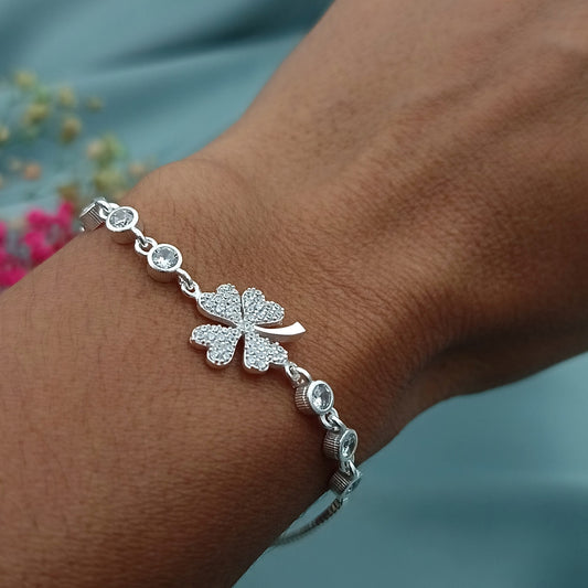 Pulsera Trébol Puntitos de Luz