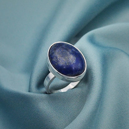 Anillo Lapislázuli cabuchón