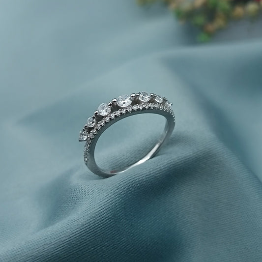 Anillo Medio Sin Fin Curvo