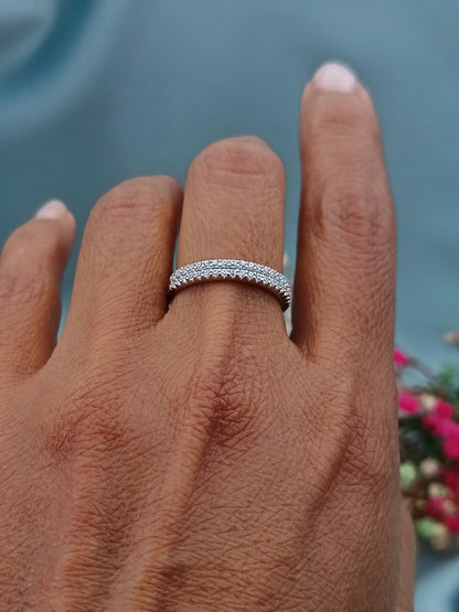 Anillo Medio Sin Fin Doble Hilera 2.5mm