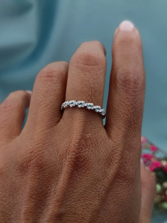 Anillo Medio Sin Fin Olas 2.5mm