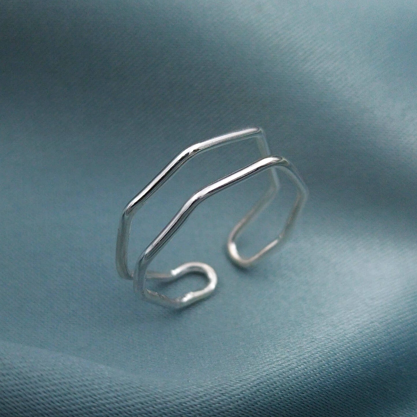 Anillo doble Octogonal