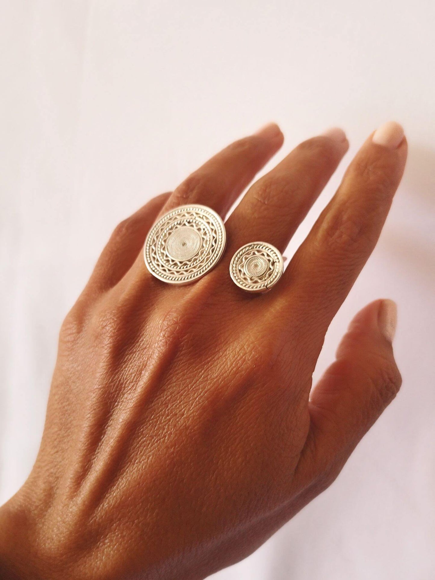 Anillo filigrana Discos
