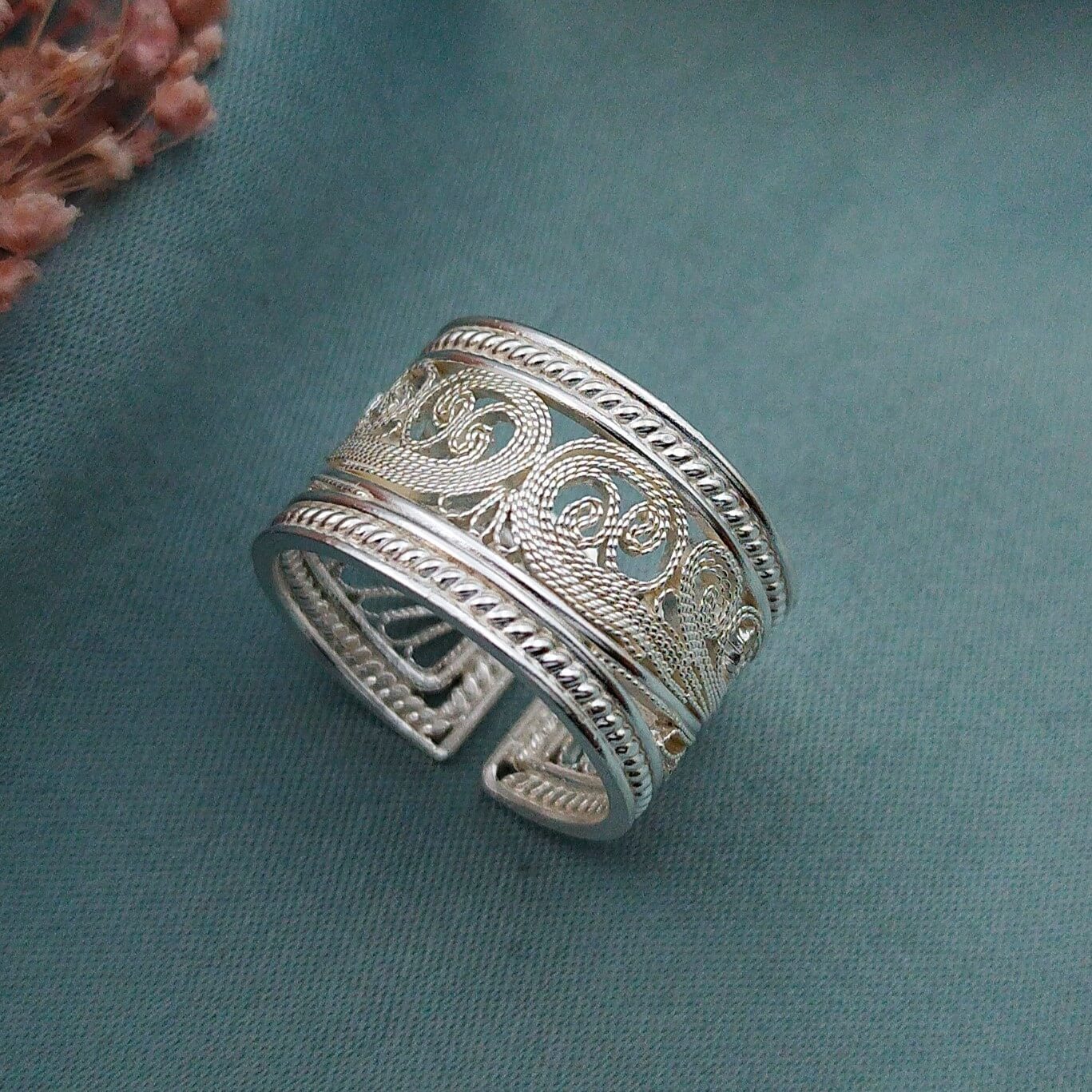Anillo Filigrana ancho Brisa