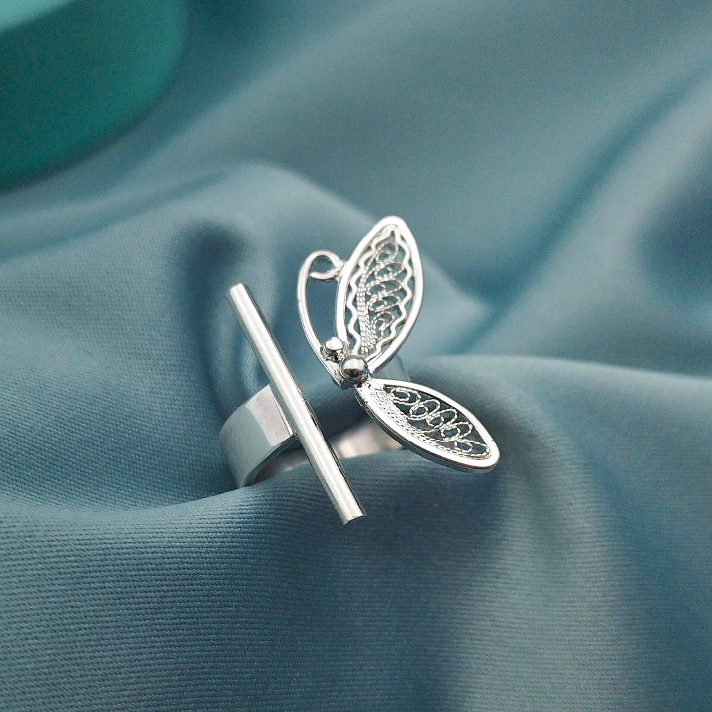 Anillo filigrana Mariposa