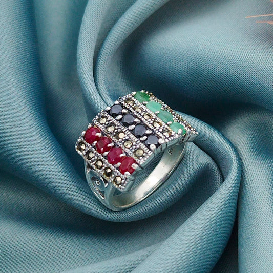 Anillo marquesita Rectangular