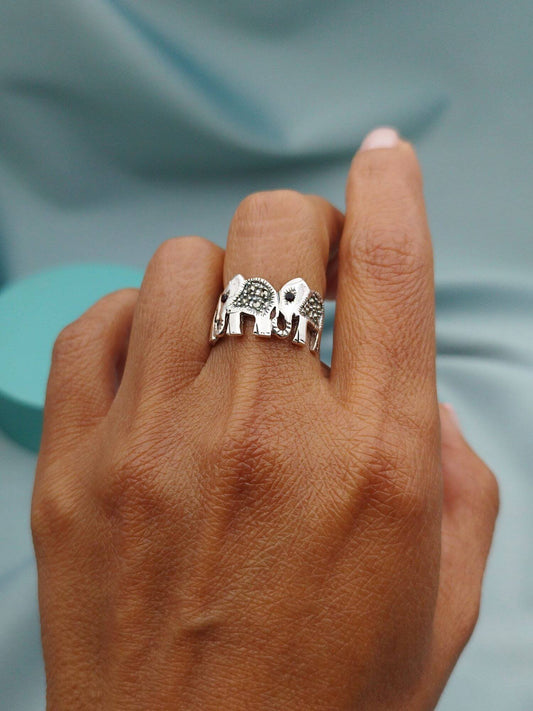 Anillo marquesita Elefantes