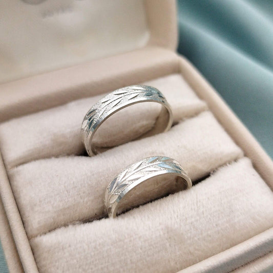 Anillos de matrimonio Florecer Plata 925