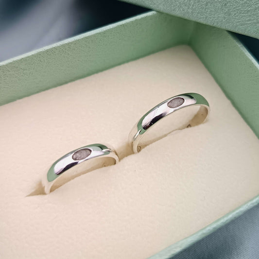 Anillo de matrimonio con Leche Maternal