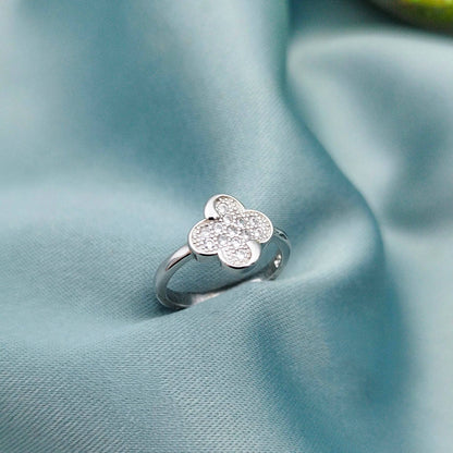 Anillo meñiquero Flor