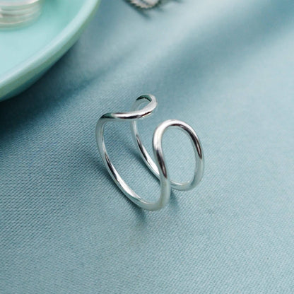 Anillo minimalista Curvas