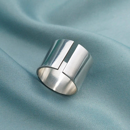 Anillo plano liso 16mm recto