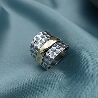 Anillo de Plata y Oro Quemado