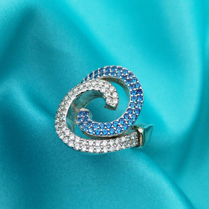 Anillo plata y oro  Espiral