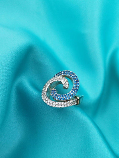 Anillo plata y oro  Espiral