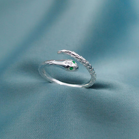 Anillo Serpiente con escamas