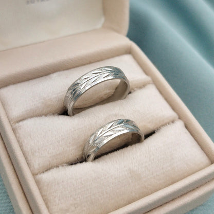 Anillos de matrimonio Florecer Plata 925 chapado en Oro
