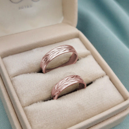 Anillos de matrimonio Florecer Plata 925 chapado en Oro