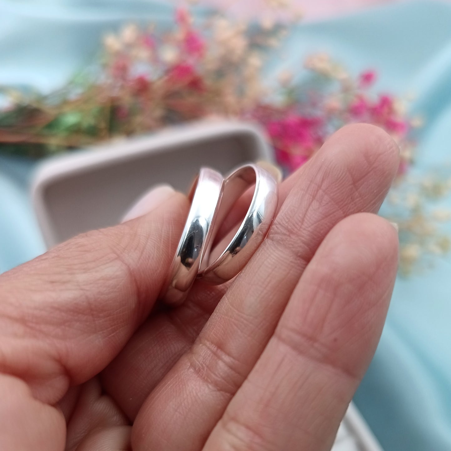 Anillos de matrimonio Classic media caña Plata 925