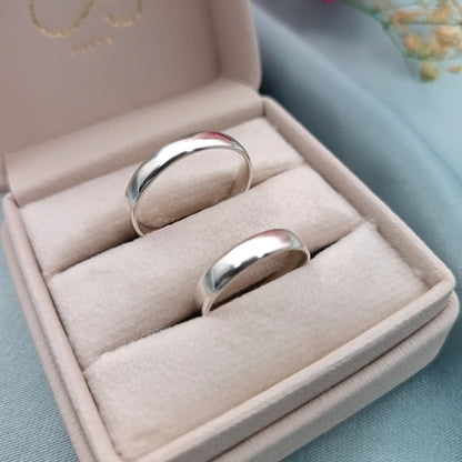 Anillos de matrimonio Classic media caña Plata 925