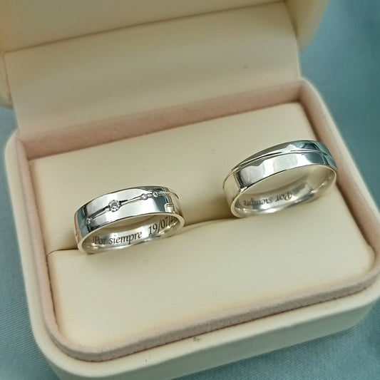 Anillos de matrimonio Sincronía Plata 925