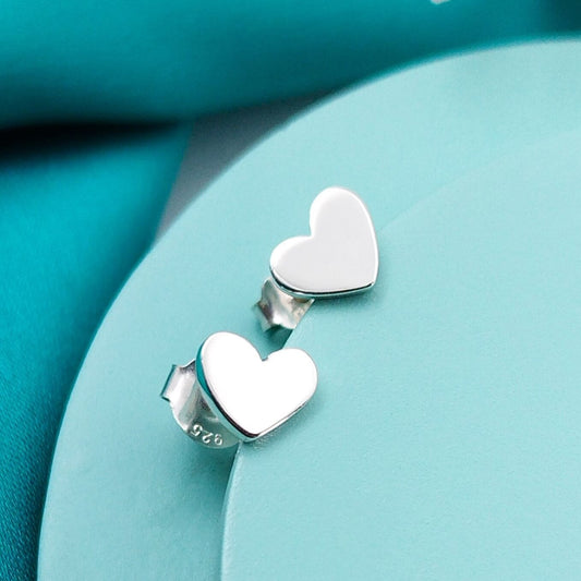 Aretes Corazón lisos