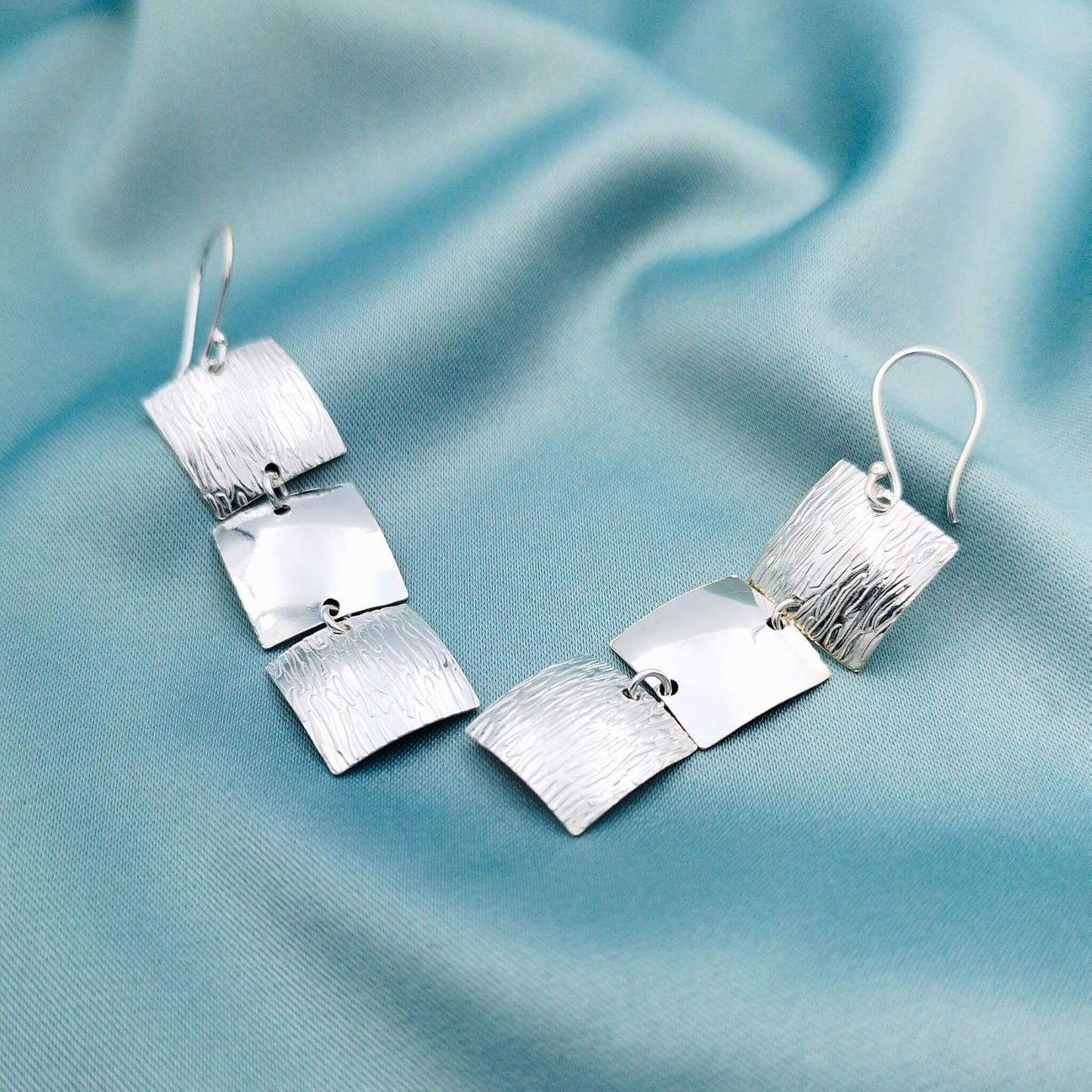 Aretes largos Cuadrados