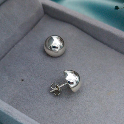 Aretes Media bola liso