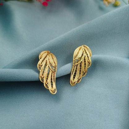 Aretes Alas filigrana dorado
