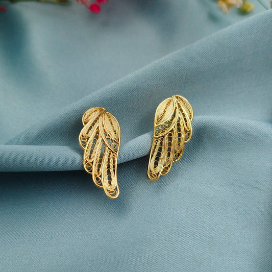 Aretes Alas filigrana dorado