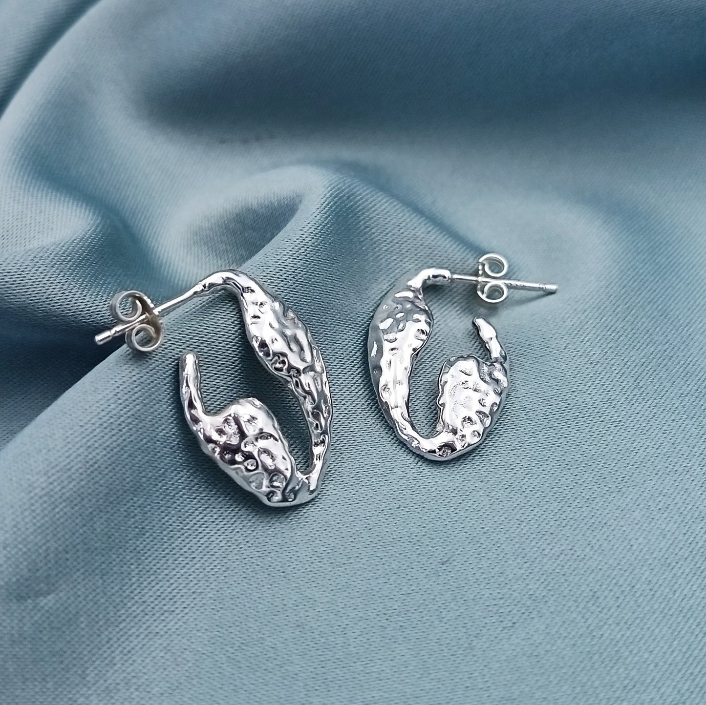 Aretes Hoops Texturados