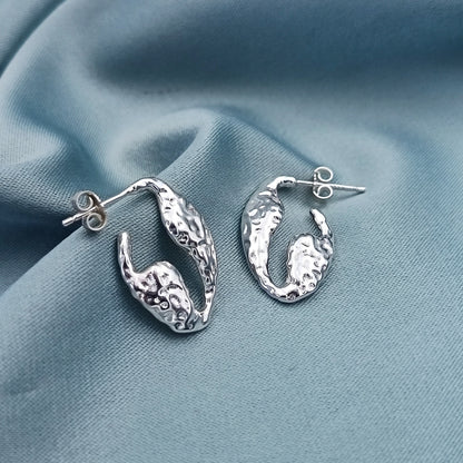 Aretes Hoops Texturados