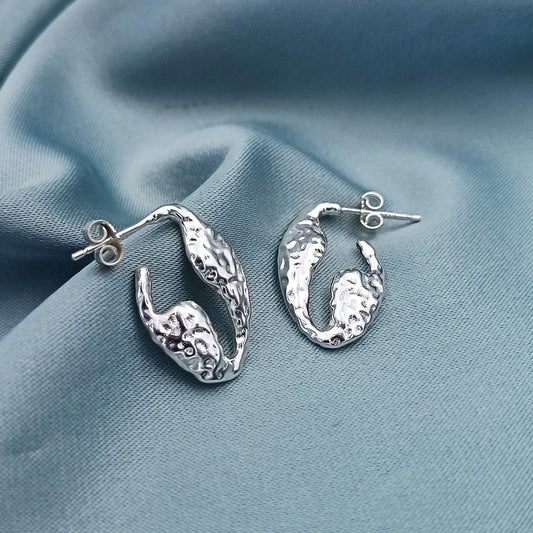 Aretes Hoops Texturados