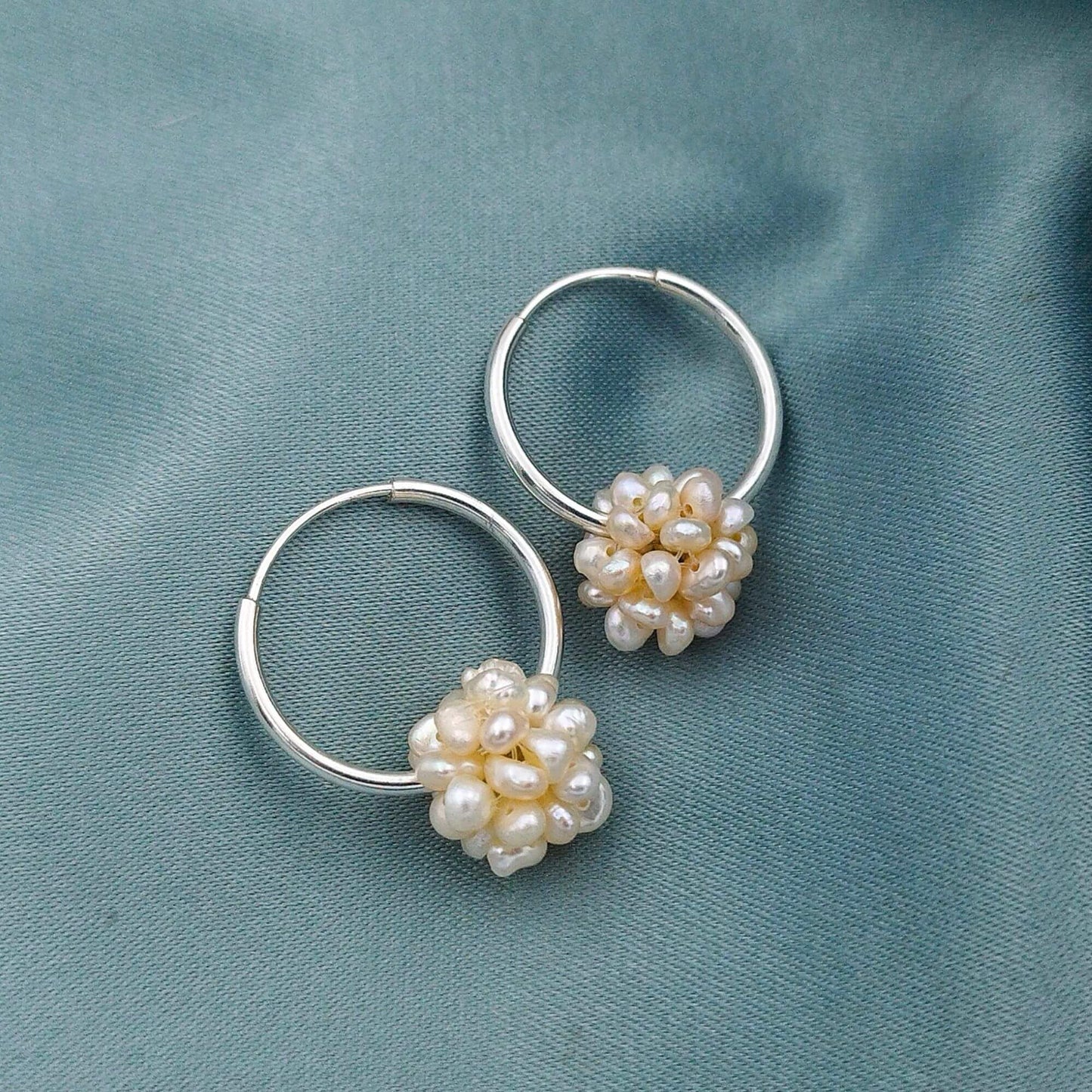 Argollas Classic con perlas
