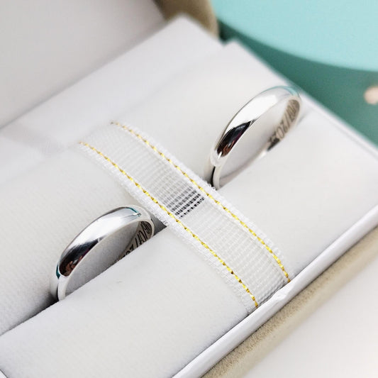 Anillos de matrimonio Classic media caña Plata